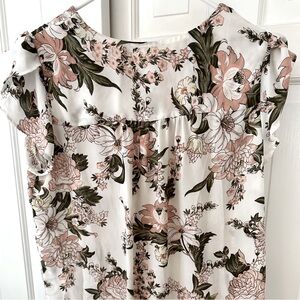 LOFT size small flowered woman’s work shirt.